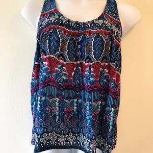 Sleeveless Blouse Multicoloured. See Photos. Size Large
